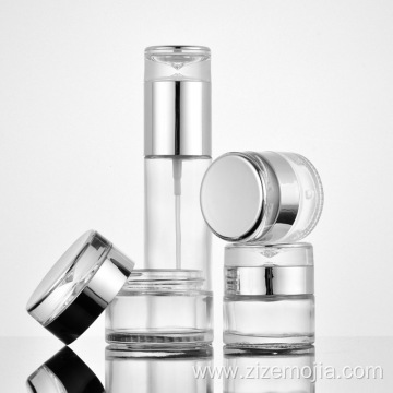 Skincare glass bottle serum pump 30ml 30 ml